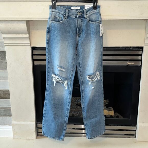 PacSun Eco Medium Blue Ripped Boyfriend Jeans Size 23 NWT - Picture 5 of 15